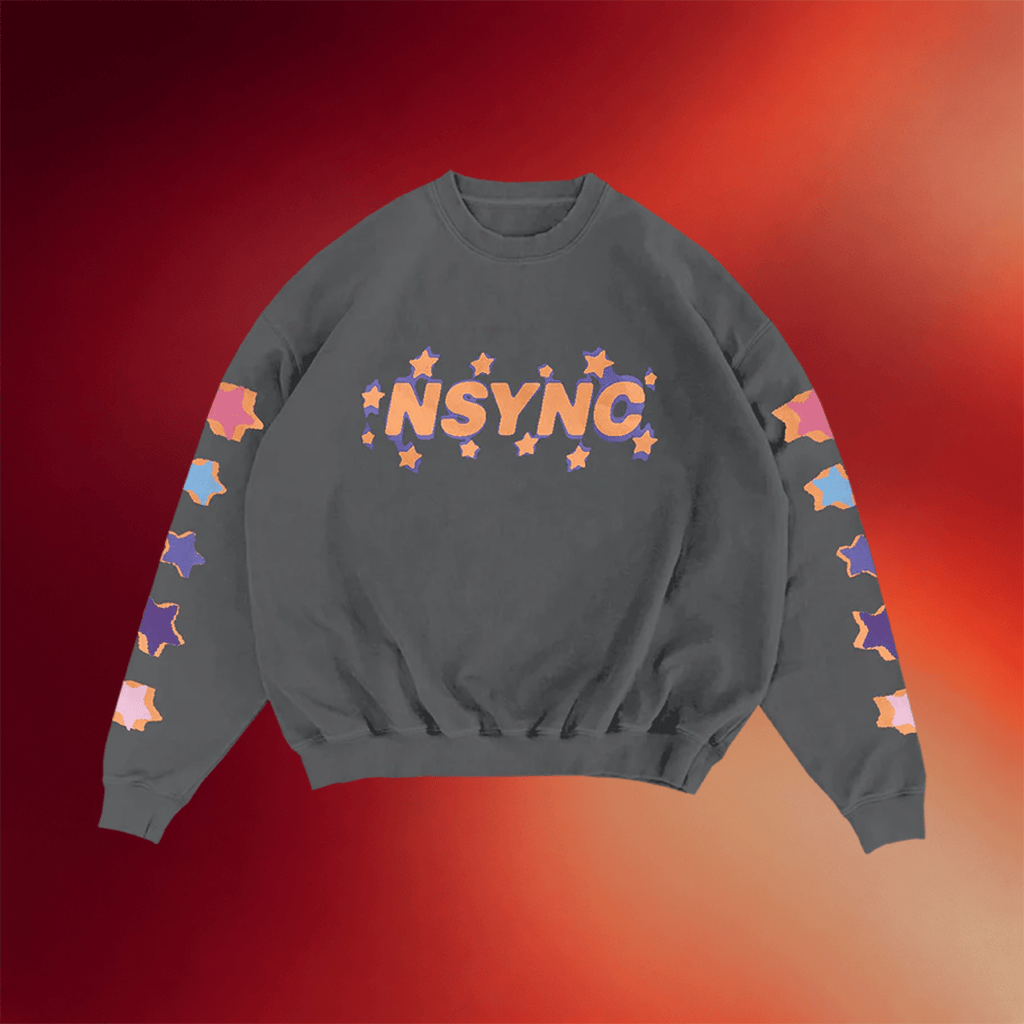 NSYNC Merch 2026 Star Crewneck Sweatshirt NSYNC Band Merch Gifts For Pop Lovers - Merchluma