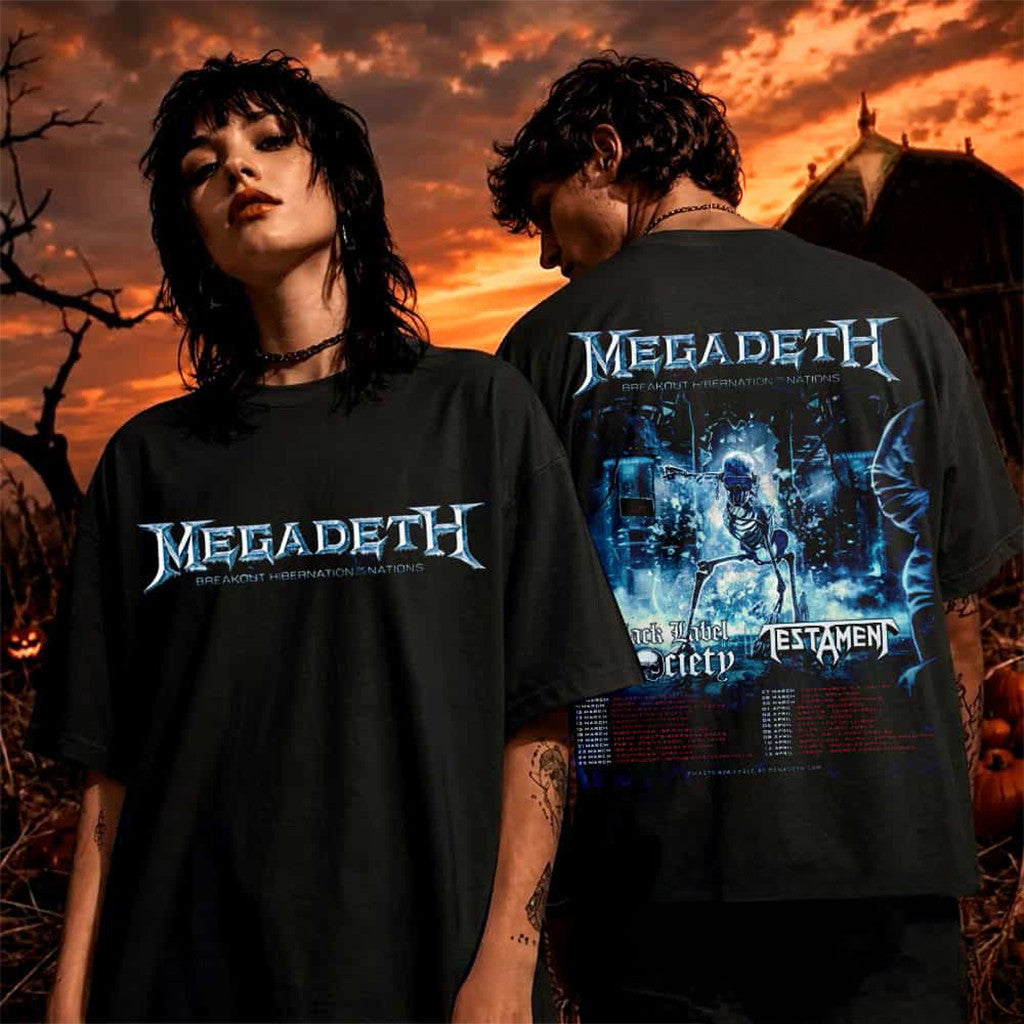 Megadeth Breakout Hibernation Of The Nations Tour 2027 T-Shirt Megadeth Merch Gifts For Fans - Merchluma