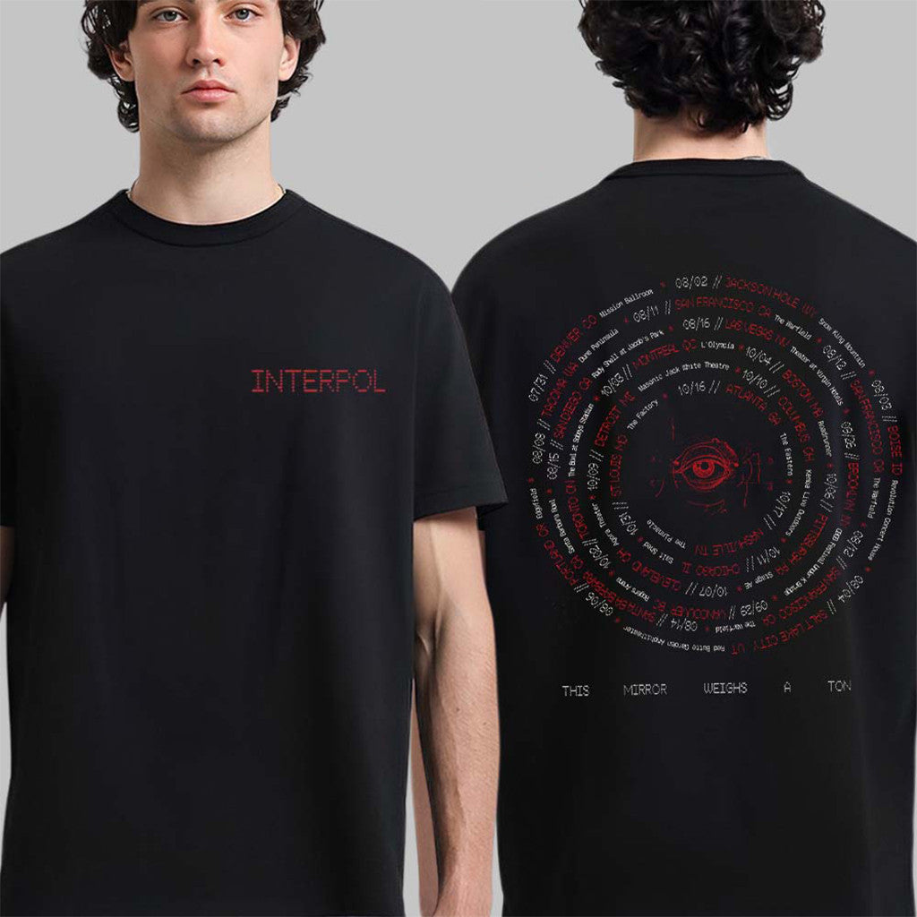 This Mirror Weighs A Ton 2026 Tour Eye Circle Dates T-Shirt Interpol Merch Gift For Rock Fans - Merchluma
