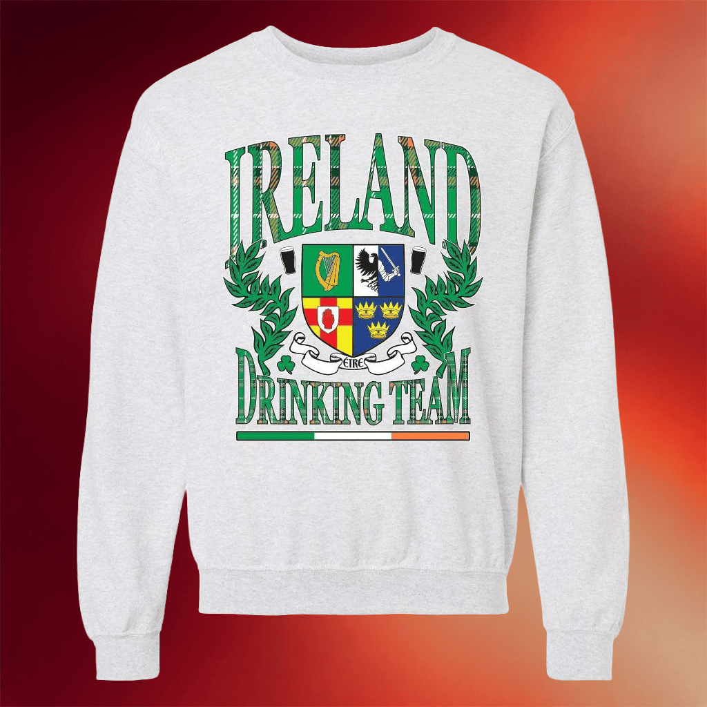 Barstool Sports Merch Ireland Drinking Team Sweatshirt Funny St Patrick's Day Clothing Gifts - Merchluma