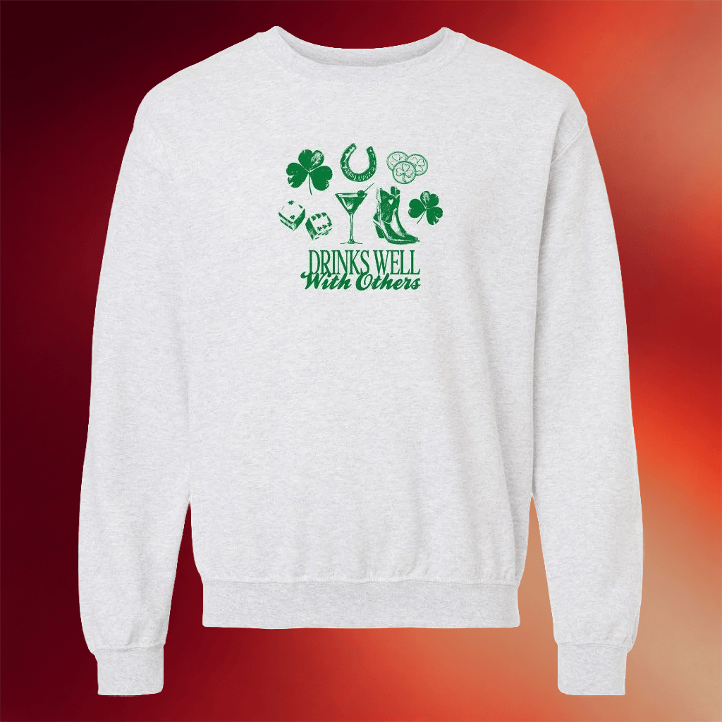 Barstool Sports Merch Drinks Well With Others Sweatshirt Best Gifts For Irish - Merchluma