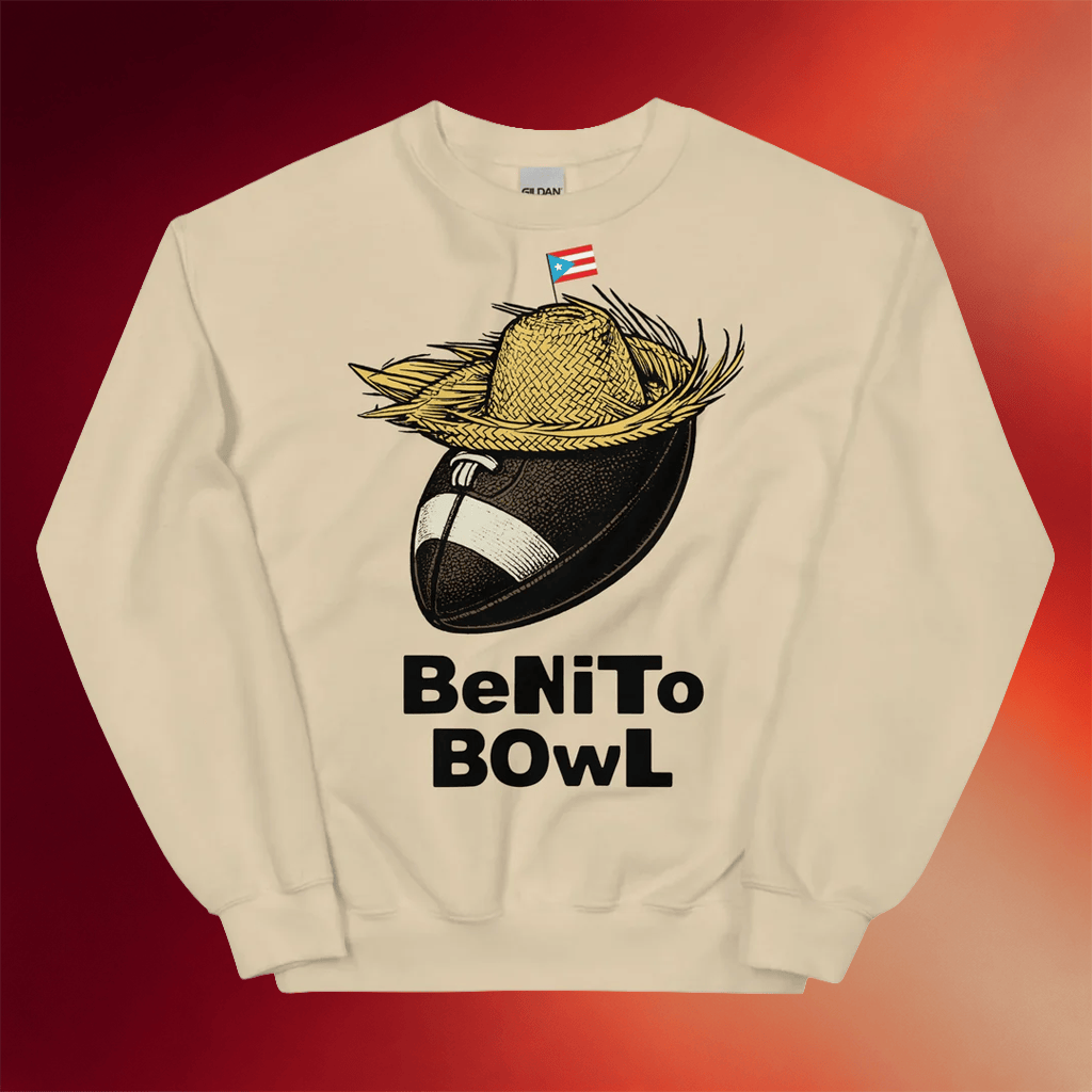 Bronx Native Merch 2026 Benito Bowl Sweatshirt Bad Bunny Super Bowl Merch Football Fans Gifts - Merchluma