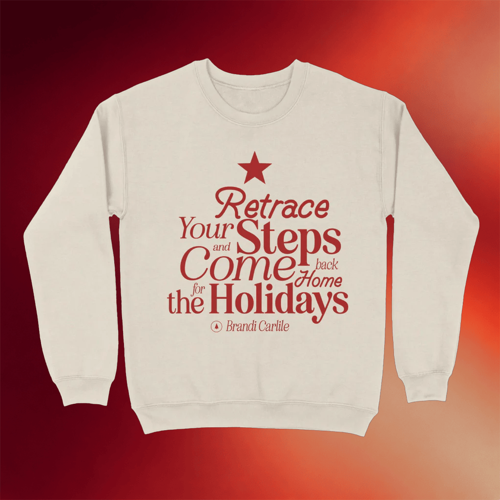 Brandi Carlile Merch Home For The Holidays Crewneck Brandi Carlile Sweatshirt Gifts For Fans - Merchluma