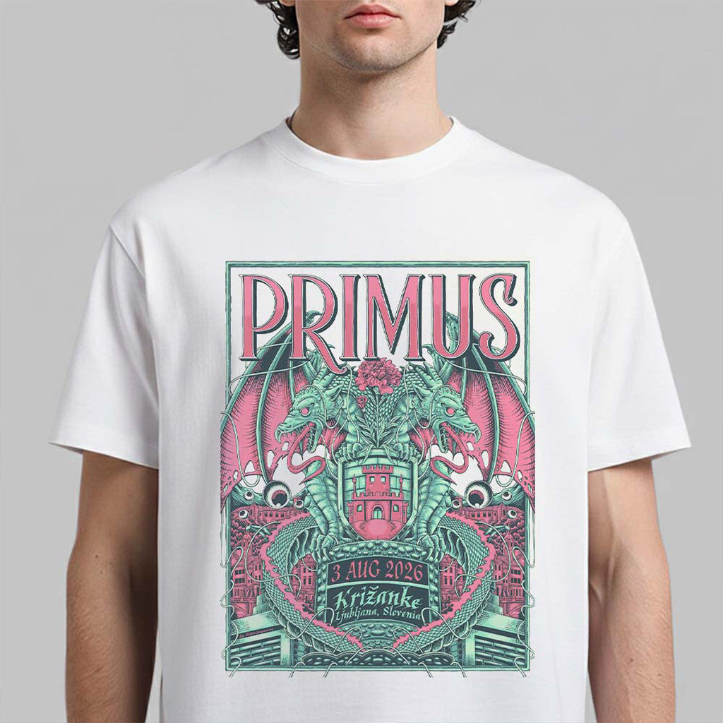 Primus Ljubljana Slovenia 2026 Event Poster T-Shirt Primus Merch Gifts For Husband - Merchluma