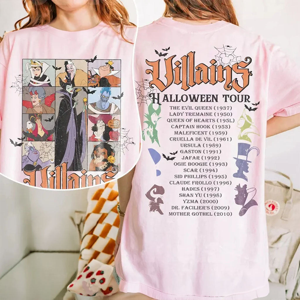 D Villains Evil Tour Halloween Shirt Ursula Cruella Maleficent Tee Best Gift For Halloween - Merchluma