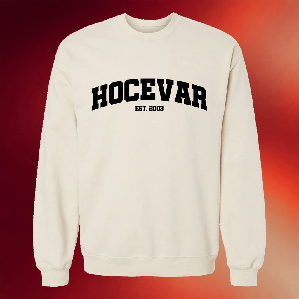 Carson Hocevar Merch 2026 Hocevar Collegiate Crewneck Carson Hocevar Sweatshirt Gifts For BFF - Merchluma
