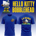 Los Angeles Rams Hello Kitty Bobblehead 2026 T-Shirt LA Rams Merch Cute Gift For Football Fans - Merchluma