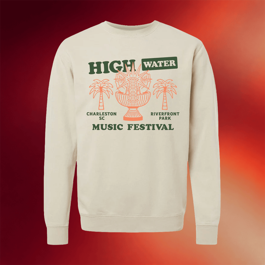 High Water Festival Merch 2026 Fountain Crewneck Sweatshirt Music Lover Gift Ideas For Him - Merchluma
