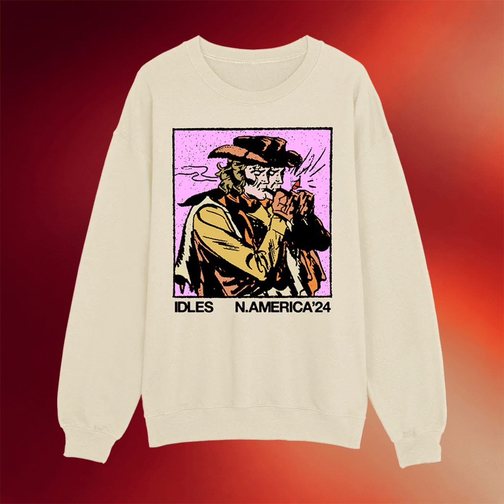 IDLES Merch 2026 NA Cowboy Crewneck IDLES Sweatshirt Gift Ideas For Him - Merchluma