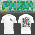Phish Summer Tour 2026 T-Shirt White Phish Merch Concert Outfits Gift For Band Fans - Merchluma