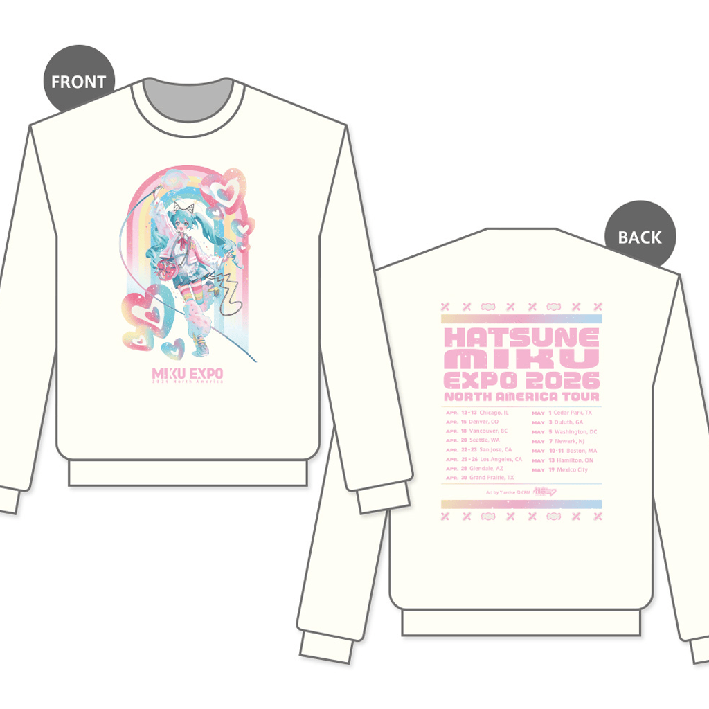 Miku Expo Merch Candy Sweatshirt Hatsune Miku Expo 2026 North America Tour Crewneck BFF Gift - Merchluma