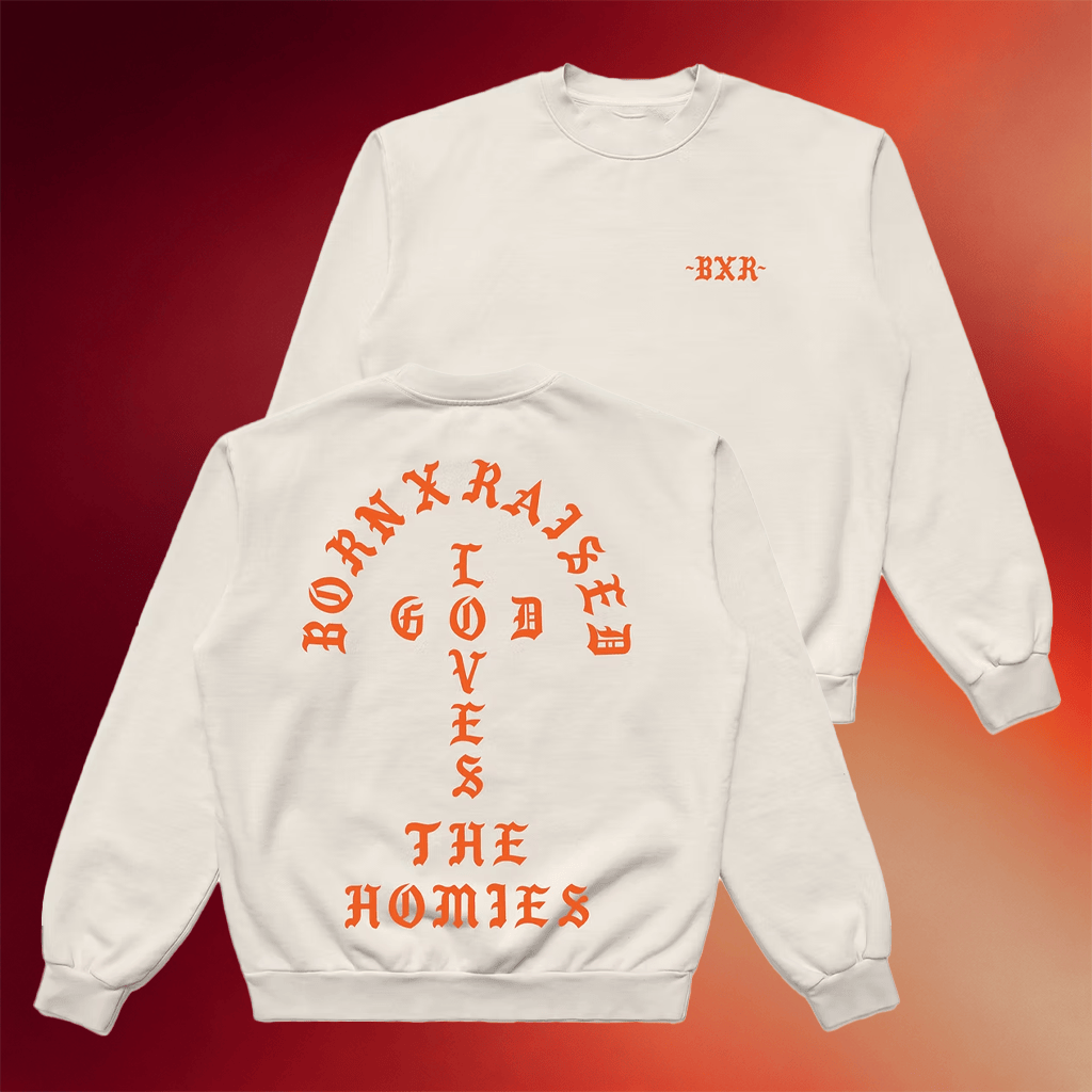 Evolve Clothing Gallery Merch Born X Raised Unconditional Love Crewneck BXR Sweatshirt - Merchluma
