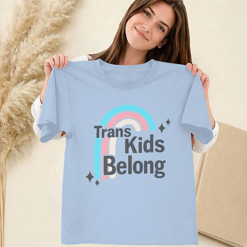 Trans Kids Belong T-Shirt Cheryl Reeve Support Tee Best Gifts For Her - Merchluma