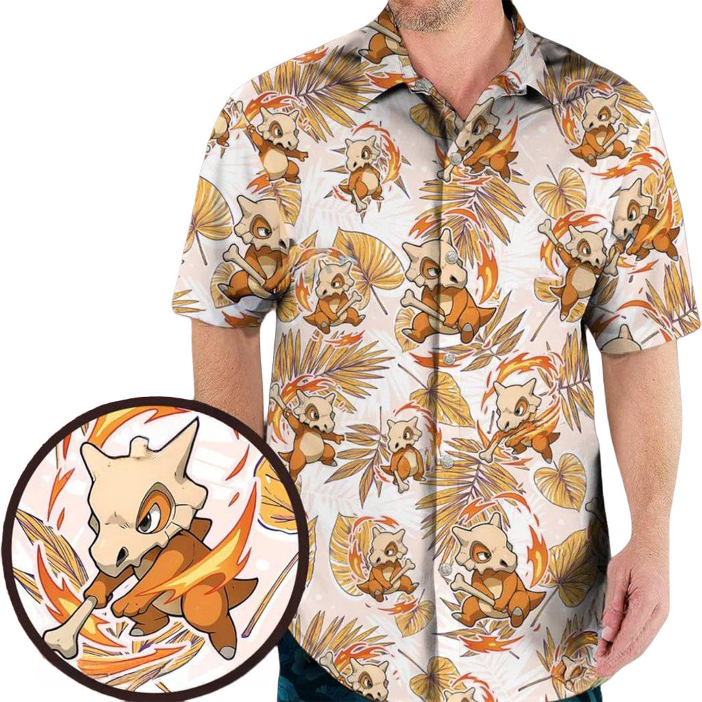 Cubone Tropical Hawaiian Shirt Pokemon Merch Gift Ideas For Boyfriends - Merchluma