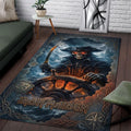 Iron Maiden Skeleton Captain Area Rug Living Room Decor Ideas Iron Maiden Merch Fan Gifts - Merchluma