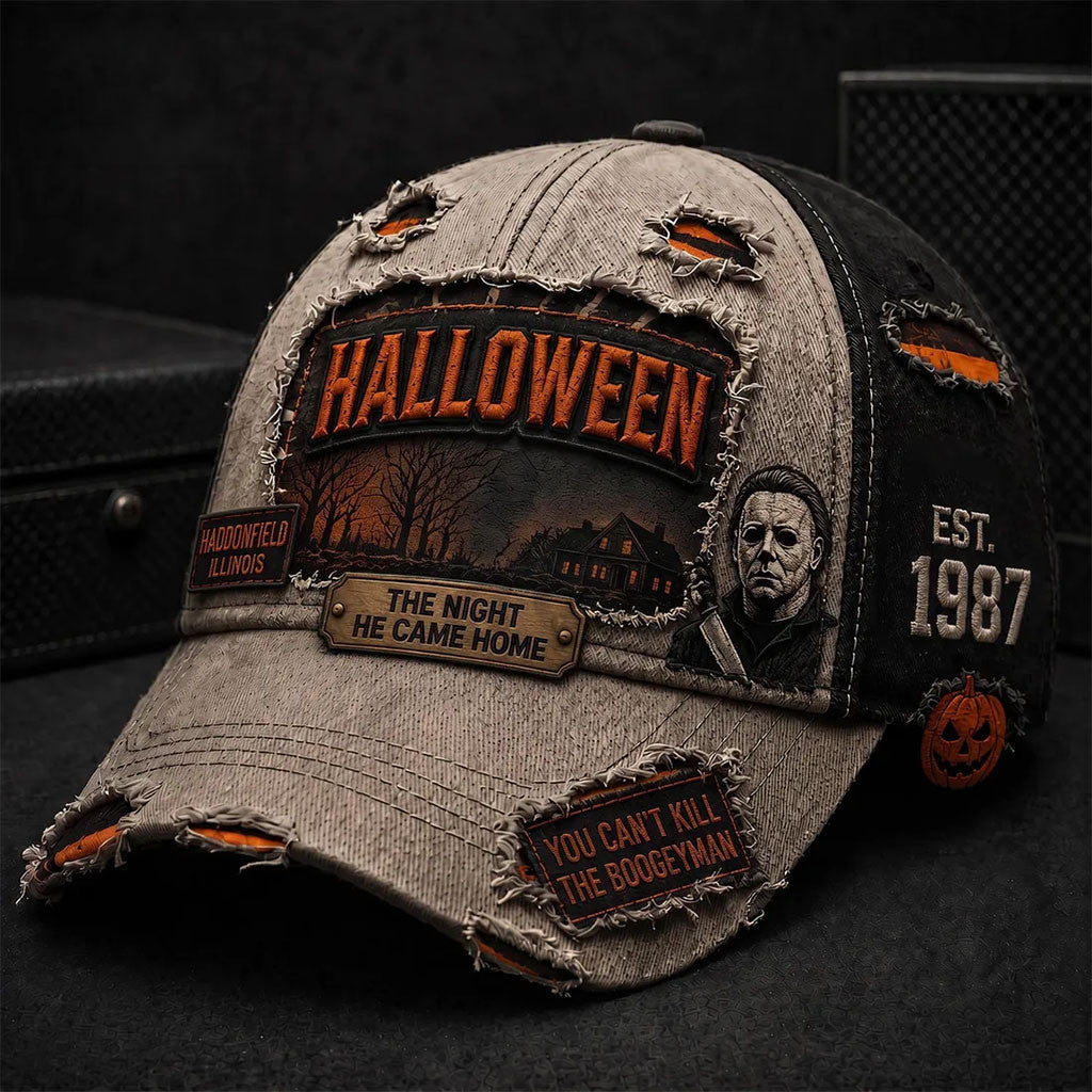 Halloween Michael Myers 2026 Distressed Hat The Can't Kill The Boogeyman Hat Horror Fan Gifts - Merchluma