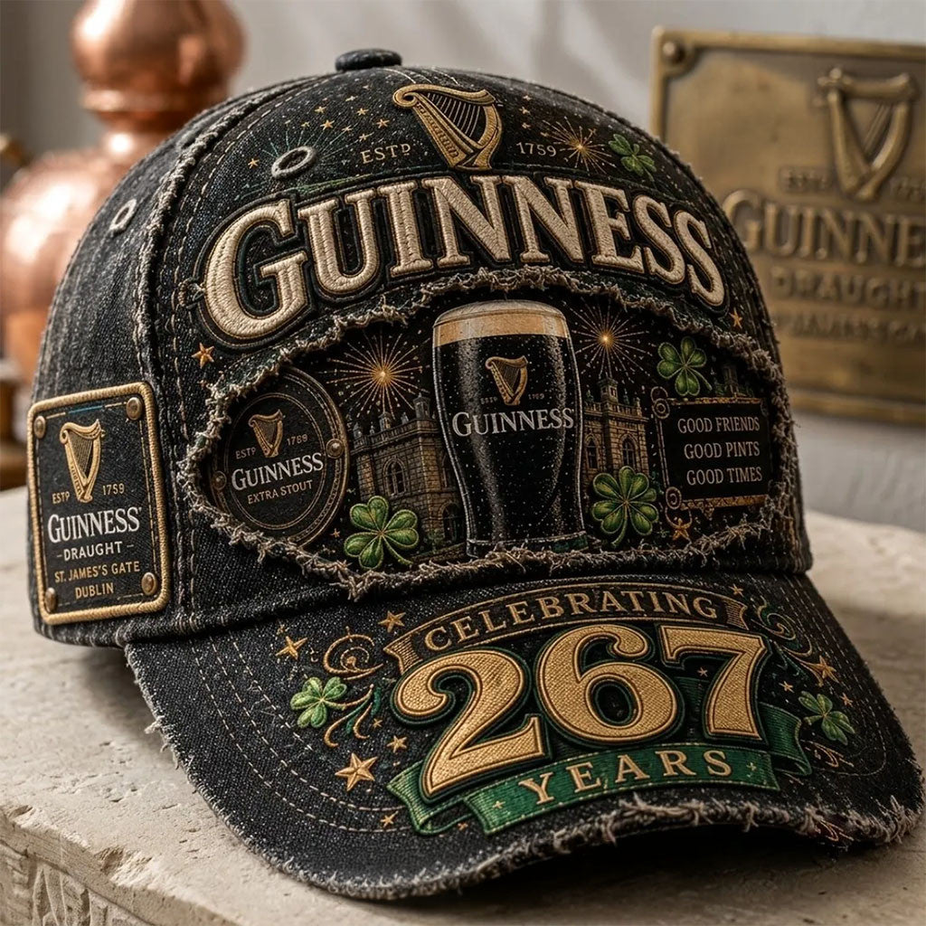 Guinness 267 Years St James Gate Hat Guinness Stout Merch Gift For Beer Lovers - Merchluma