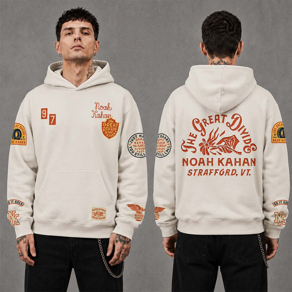 Noah Kahan The Great Divide Patch Hoodie Noah Kahan Merch Best Gifts For Him - Merchluma