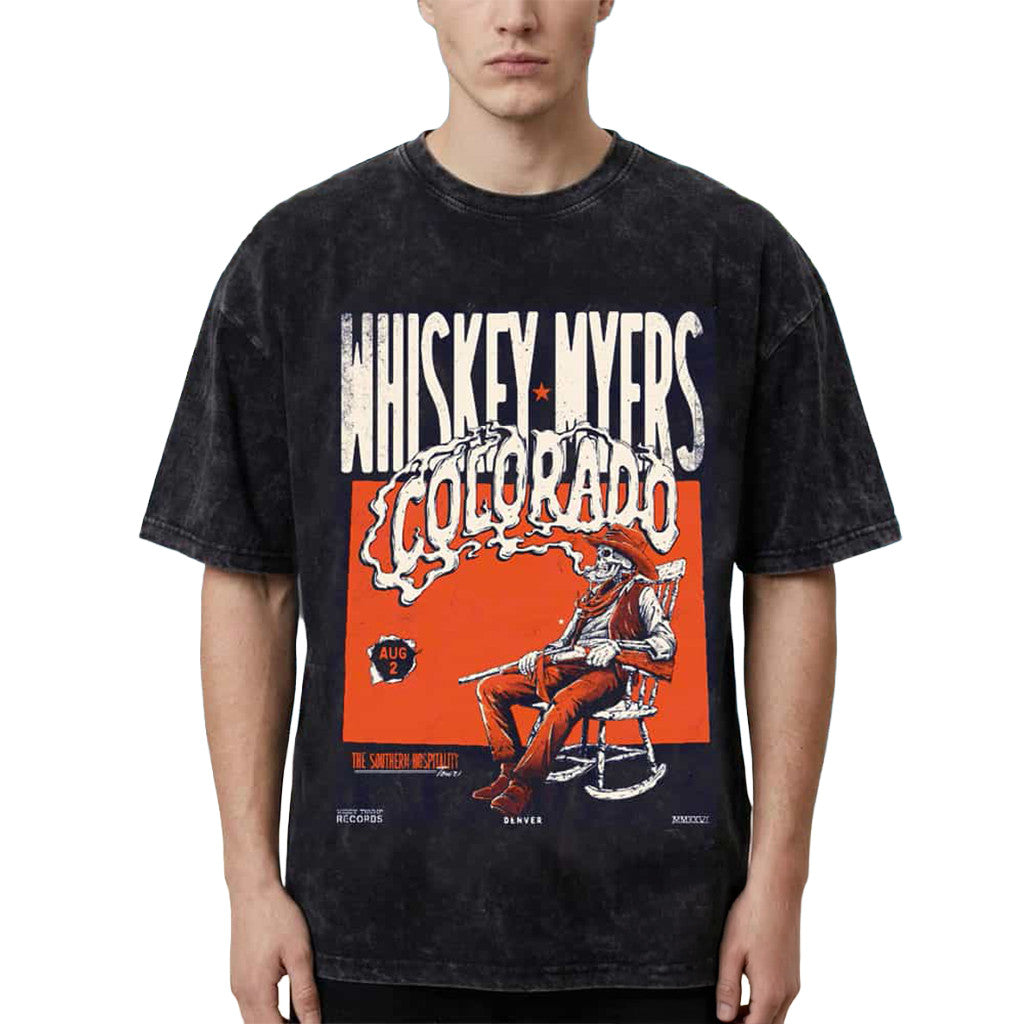 Whiskey Myers Colorado Merch 2026 Denver Southern Hospitality Tour T-Shirt Best Gifts For Him - Merchluma