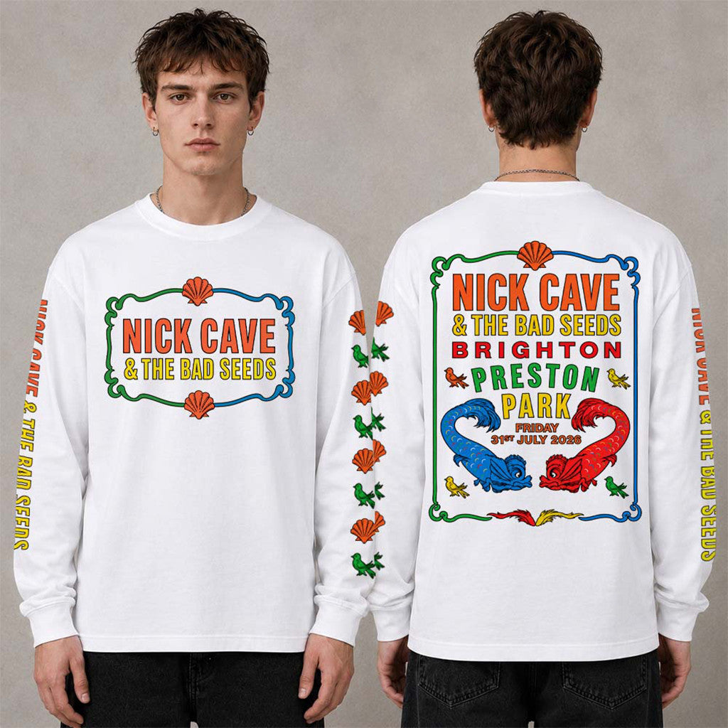 Nick Cave And The Bad Seeds Merch Brighton Preston Park 2026 Event Long Sleeve Shirt Gifts - Merchluma