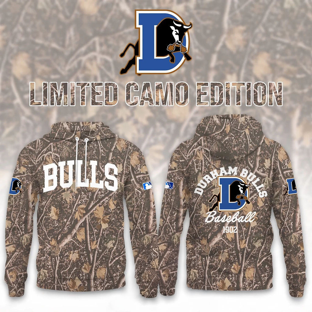 Durham Bulls 2026 Camo Hoodie Durham Bulls Baseball Merch Gift For Brothers - Merchluma
