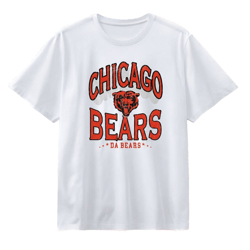 Chicago Bears Da Bears Distressed T-Shirt 2026 Chicago Bears Merch Gift For Football Lovers - Merchluma