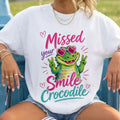 Missed Your Smile Crocodile T-Shirt Funny Back To School Shirt Cute Gift For Teacher - Merchluma
