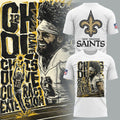 New Orleans Saints Chris Olave #12 Contract Extension T-Shirt White NO Saints Merch Fan Gifts - Merchluma