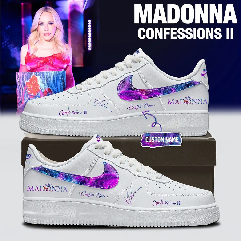 Personalized Madonna Confessions II Shoes Sneakers Signature Madonna Merch 2026 Fan Gifts - Merchluma