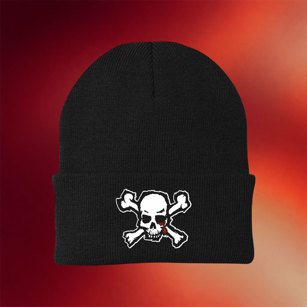 Blood For Blood Merch 2026 Classic Logo Beanie Embroidered Black Music Related Gifts For Guys - Merchluma