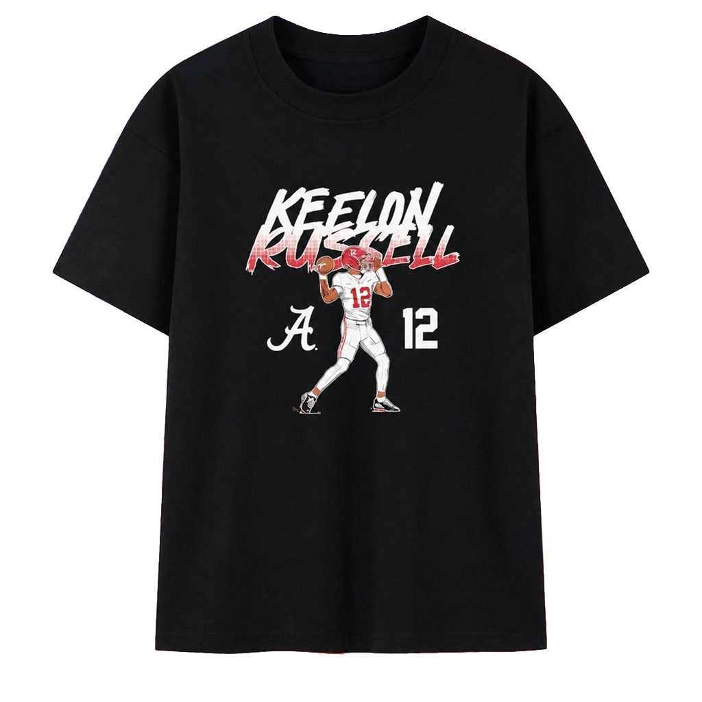 Keelon Russell Alabama Crimson Tide 12 T-Shirt Keelon Russell Merch Gift For Footbal Lovers - Merchluma