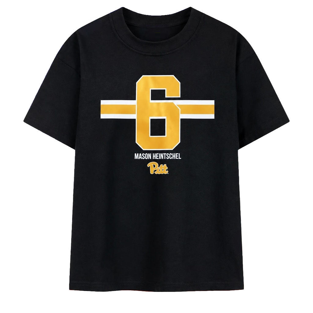 Mason Heintschel Pitt Panthers Number 6 T-Shirt Pittsburgh Panthers Merch Football Fan Gifts - Merchluma