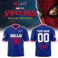 Personalized Buffalo Bills 2026 Spider-Man Brand New Day Football Jersey Buffalo Bills Merch - Merchluma