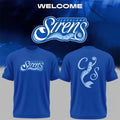 Cleveland Sirens Merch 2028 WNBA Expansion Team Cleveland Sirens Unveils Branding Blue Shirt - Merchluma