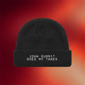 John Summit Merch 2026 Does My Taxes Beanie Embroidered Gifts For Music Enthusiasts - Merchluma