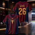 Personalized FC Barcelona X Spider-Man Brand New Day 2026 Jersey Fan Merch Gift For Him - Merchluma