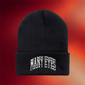 Many Eyes Merch 2026 College Logo Beanie Embroidered Black Cool Gifts For Music Lovers - Merchluma