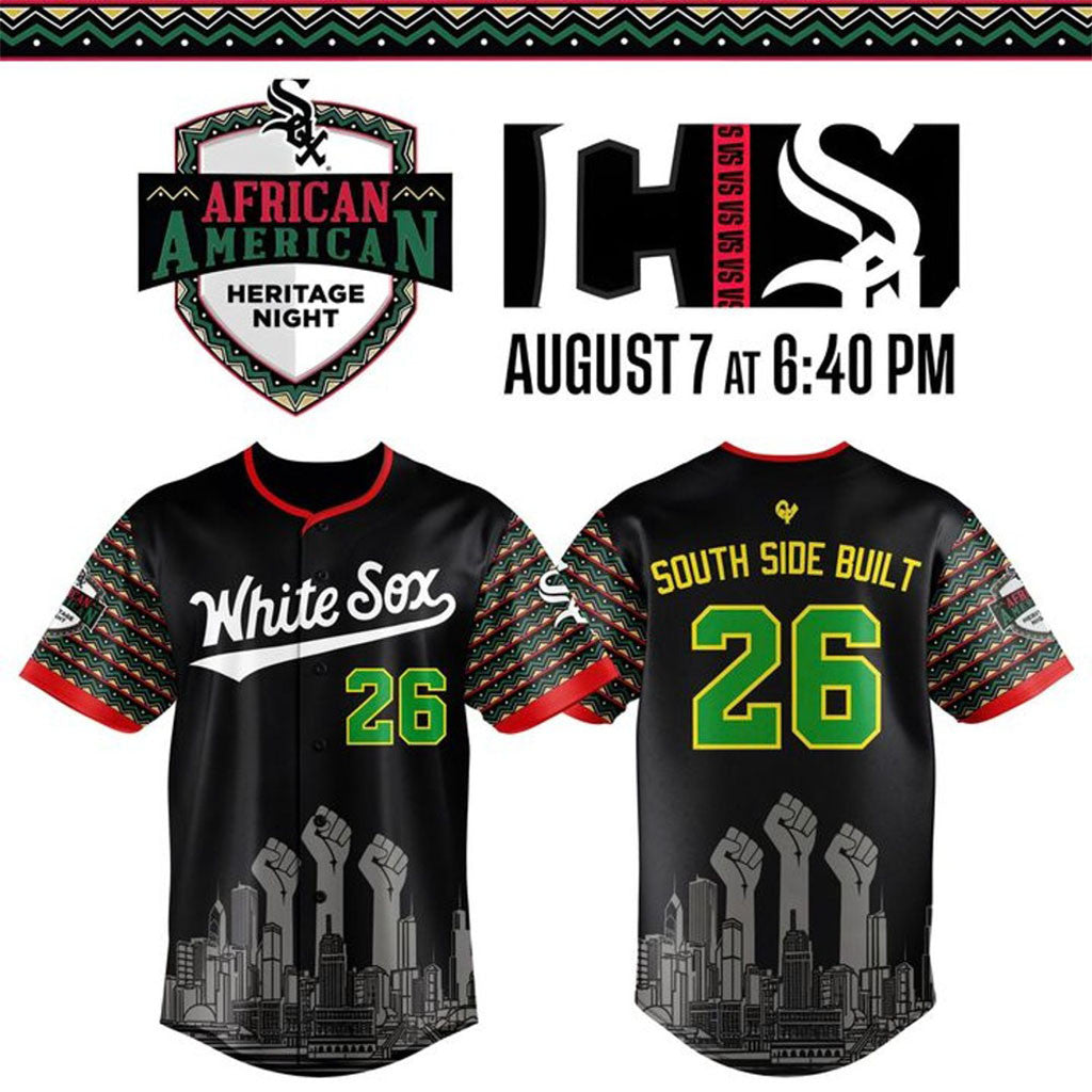 Chicago White Sox X 2026 African American Heritage Night Baseball Jersey White Sox Merch - Merchluma