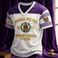Omega Psi Phi 1911 Mascot V-Neck Shirt Friendship Is Essential To The Soul March Brother Gifts - Merchluma