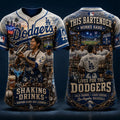 Los Angeles Dodgers Bartender Shaking Drinks Jersey LA Dodgers Merch Game Day Gifts - Merchluma