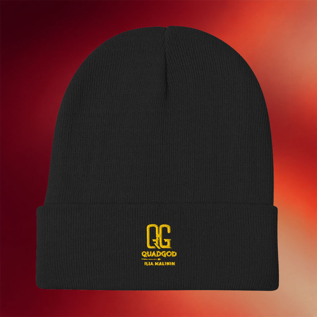 Quad God Merch Quad God By Ilia Malinin Beanie Embroidered Best Gifts For Friends - Merchluma