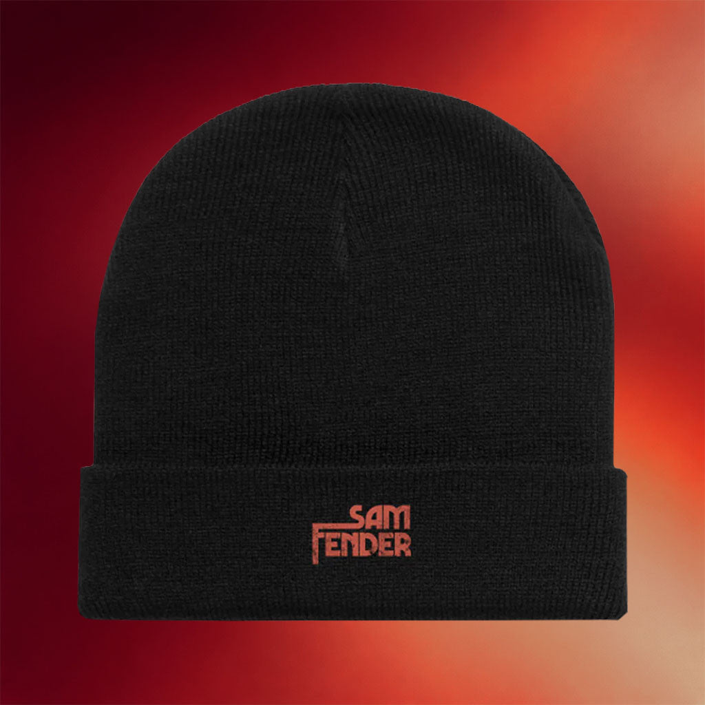 Sam Fender Merch 2026 Sam Fender Black Beanie Embroidered Music Related Gifts For Guys - Merchluma