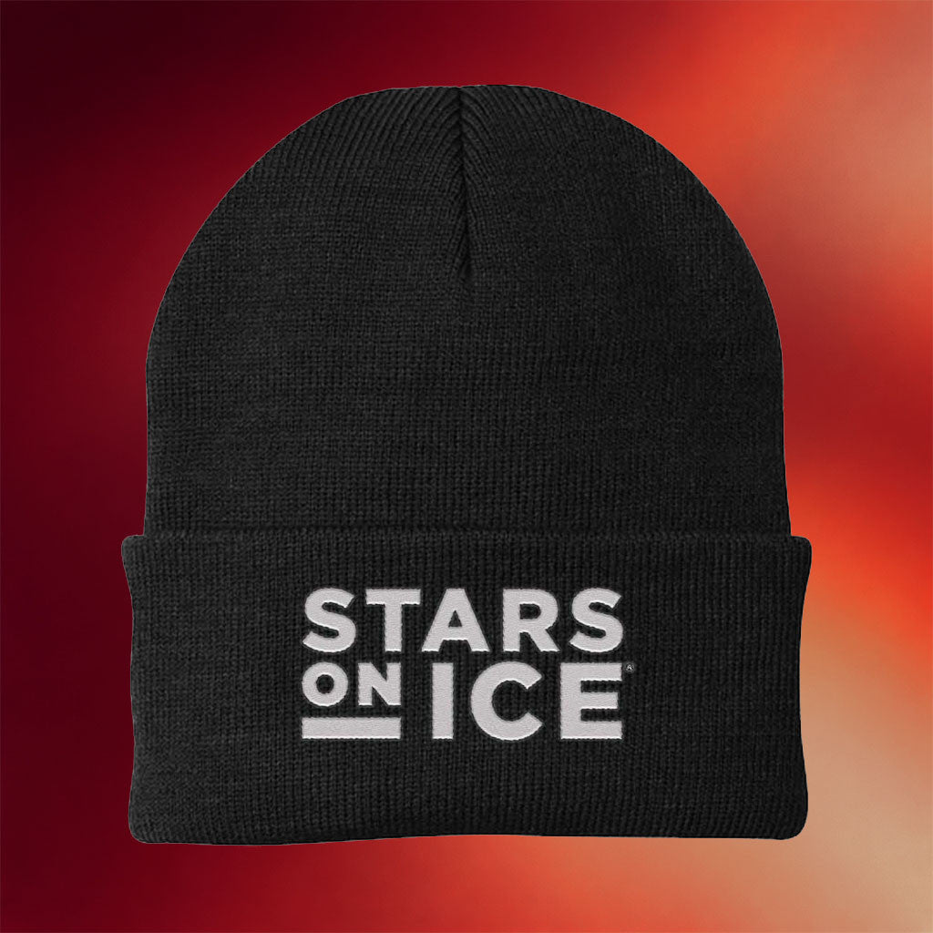 Stars On Ice Merch 2026 Stars On Ice Beanie Embroidered Black Best Gifts For Figure Skating Lovers - Merchluma
