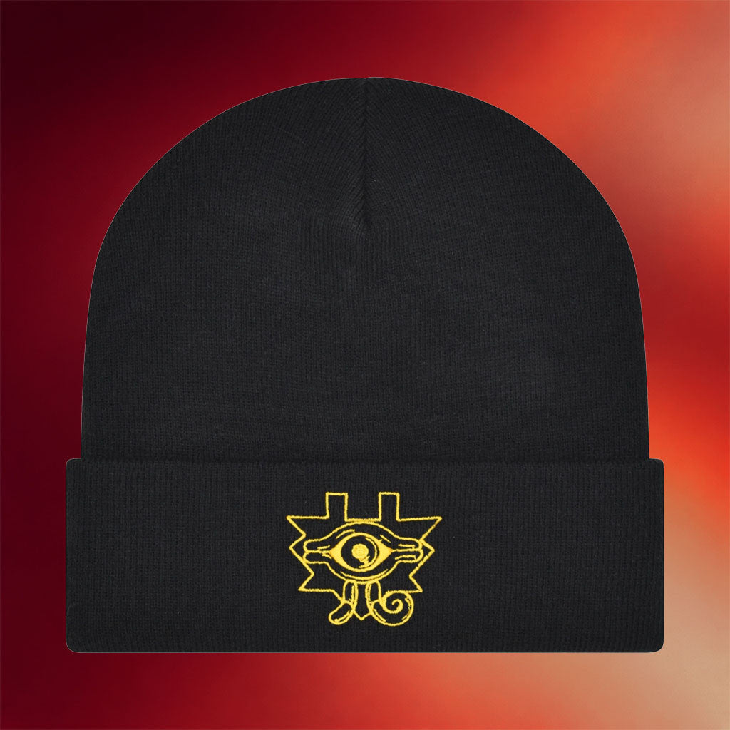 Steady Hands Merch 2026 Yu-Gi-Oh Millennium Puzzle Beanie Embroidered Black Gifts Ideas For Brother - Merchluma