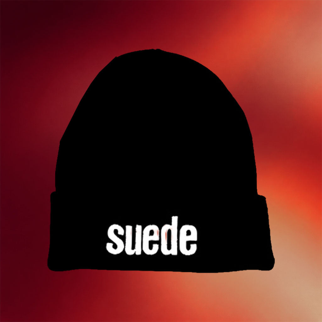 Suede Merch 2026 Suede Logo Beanie Embroidered Black Best Gifts For Rock Band Lovers - Merchluma