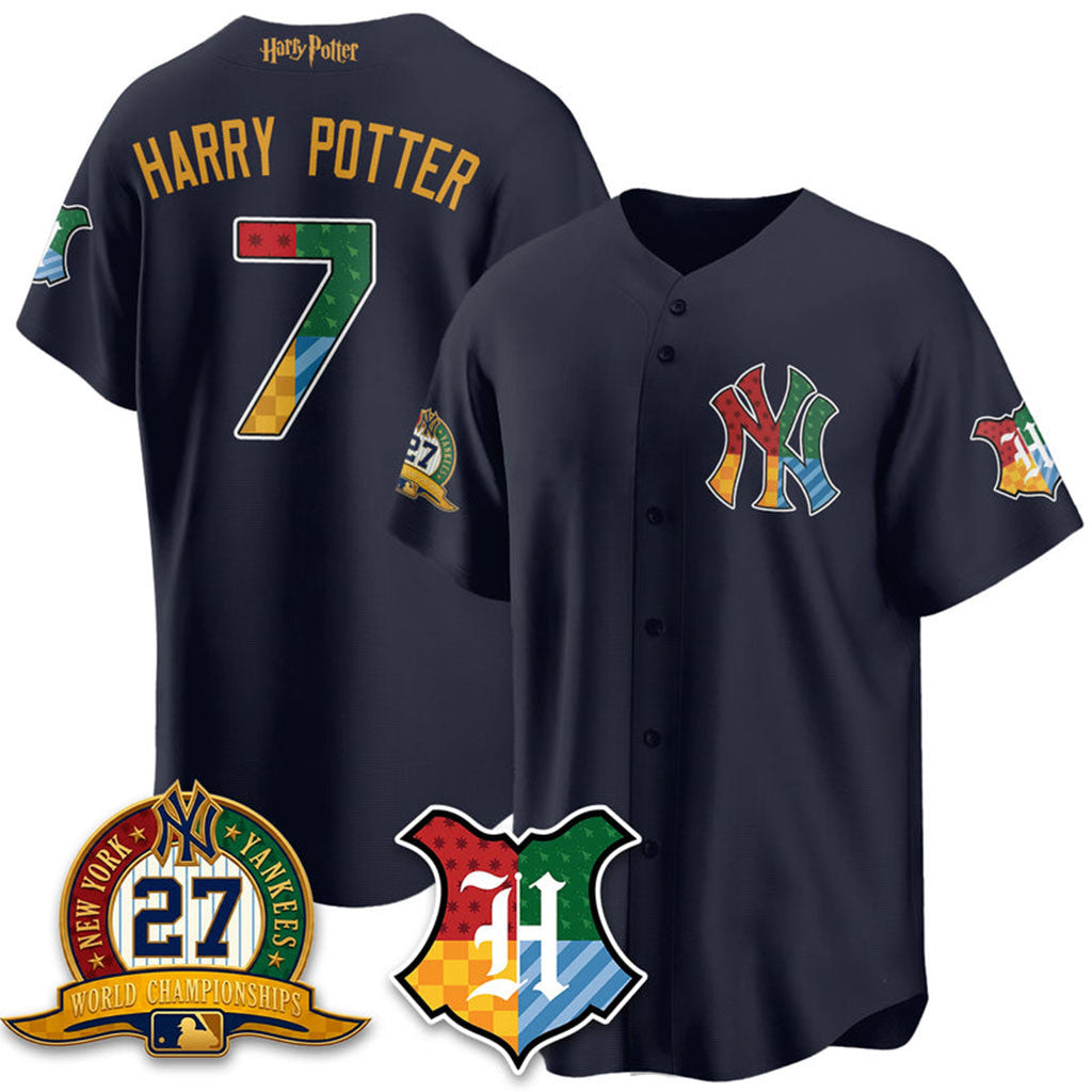 New York Yankees X Harry Potter The Lightning Bolt Wizard Edition Vapor Jersey NY Yankees Merch - Merchluma