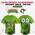 Personalized Fayetteville Woodpeckers Teenage Mutant Ninja Turtle 2026 Baseball Jersey Fan Gear - Merchluma