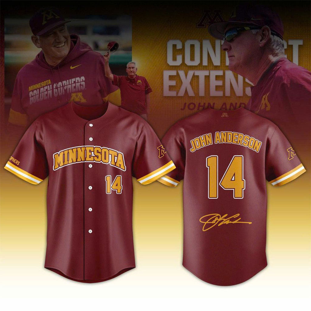 John Anderson Jersey Shirt Minnesota Golden Gophers Merch Thank You For The Memories 2026 Gear - Merchluma