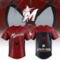 Miami Marlins X Spider-Man Brand New Day 2026 Theme Game Jersey Miami Marlins Merch Best Gifts - Merchluma
