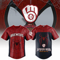 Milwaukee Brewers X Spider-Man Brand New Day 2026 Theme Game Jersey Milwaukee Brewers Merch - Merchluma